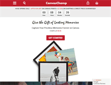 Tablet Screenshot of canvaschamp.com